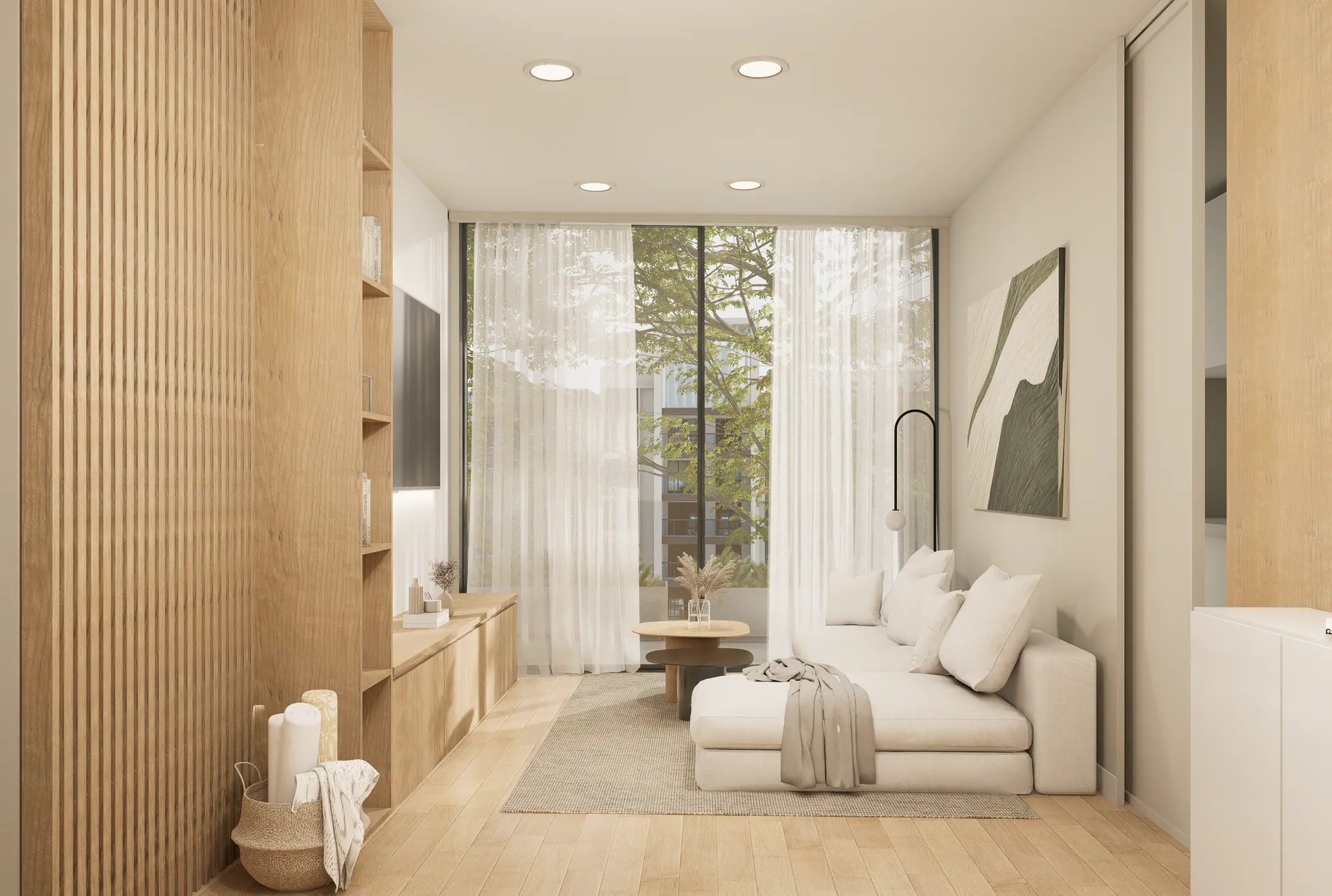 Render del proyecto Qube Juncal